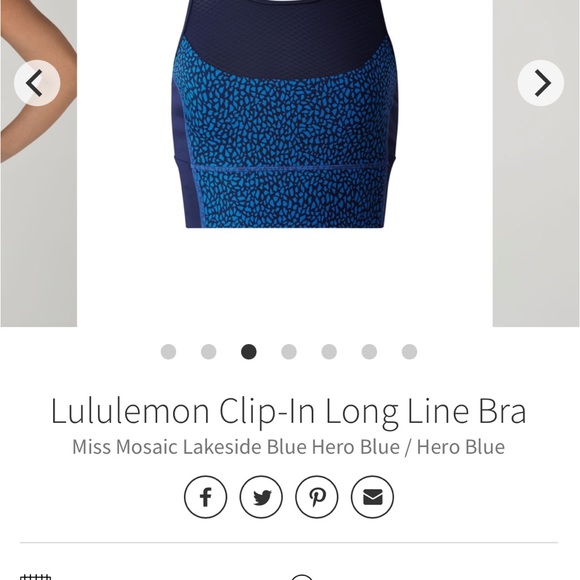 NWOT Lululemon Clip-In Long Line Bra Sz 6 - Picture 8 of 12